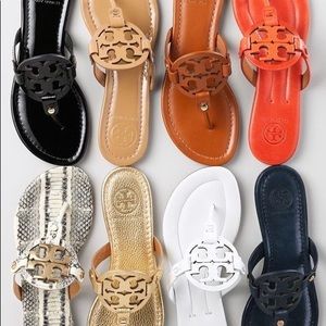 Black Tory Burch Miller Sandals